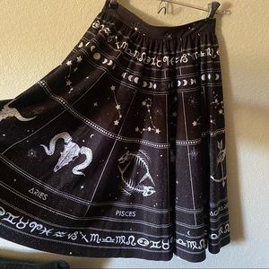 NWT BlackMilk Zodiac Pocket MIDI Skirt